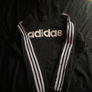 Men’s Large Black and White Adidas Hoodie